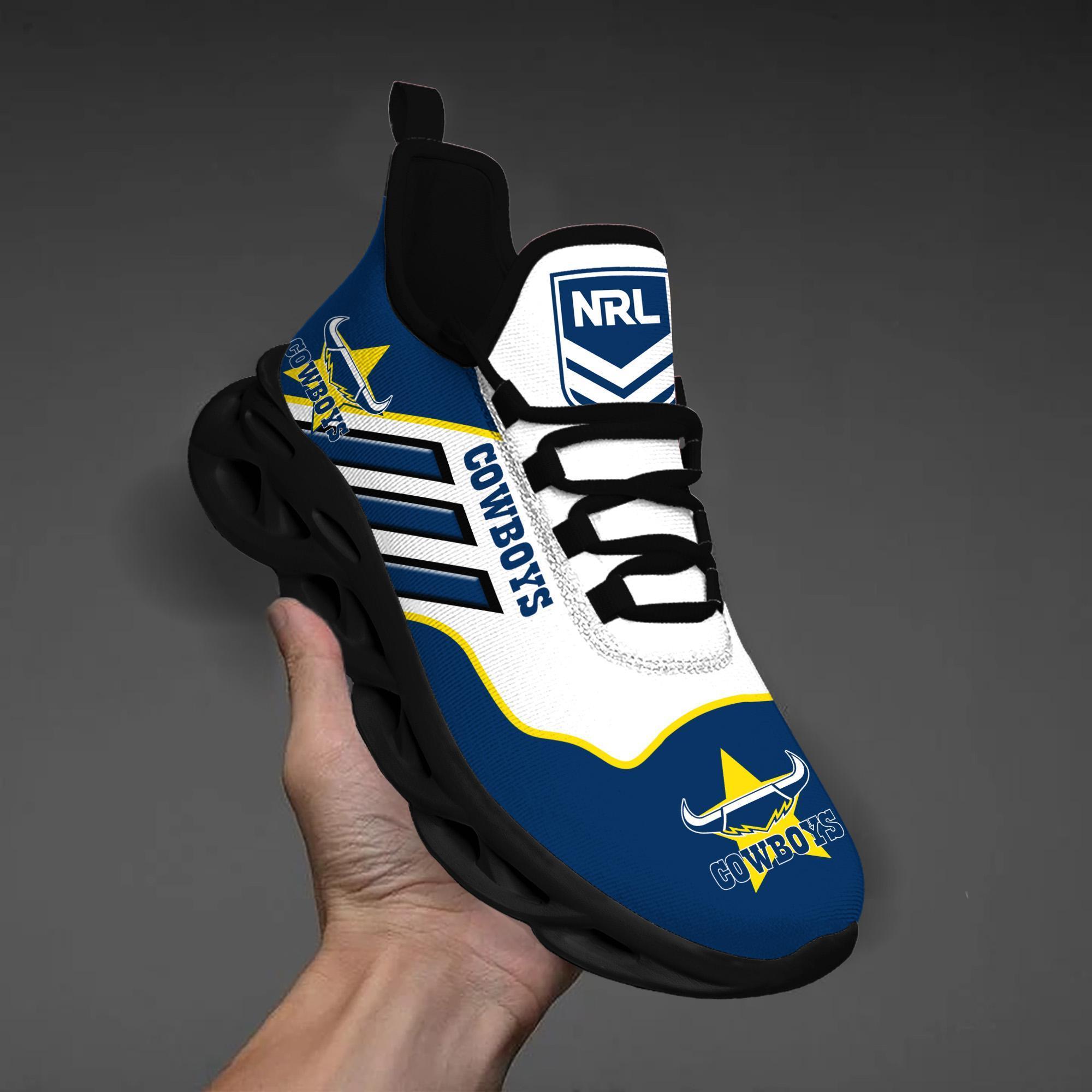 Personalized North Queensland Cowboys Max Soul Shoes Sneakers for Men And Women – NFL Football Fan Shoes, Team Sneakers - Image 9