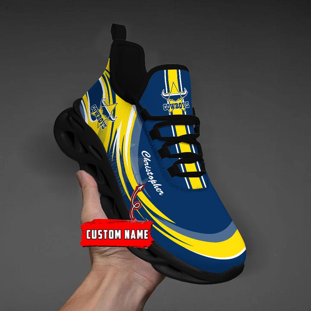 Personalized North Queensland Cowboys Max Soul Shoes Sneakers for Men And Women – NFL Football Fan Shoes, Team Sneakers - Image 5