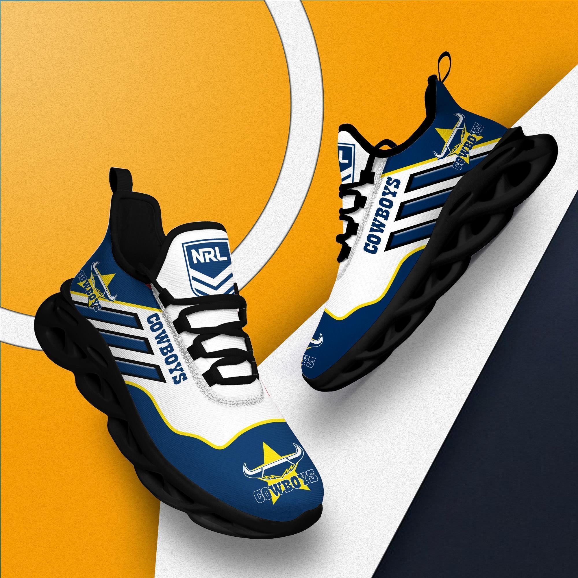 Personalized North Queensland Cowboys Max Soul Shoes Sneakers for Men And Women – NFL Football Fan Shoes, Team Sneakers - Image 3