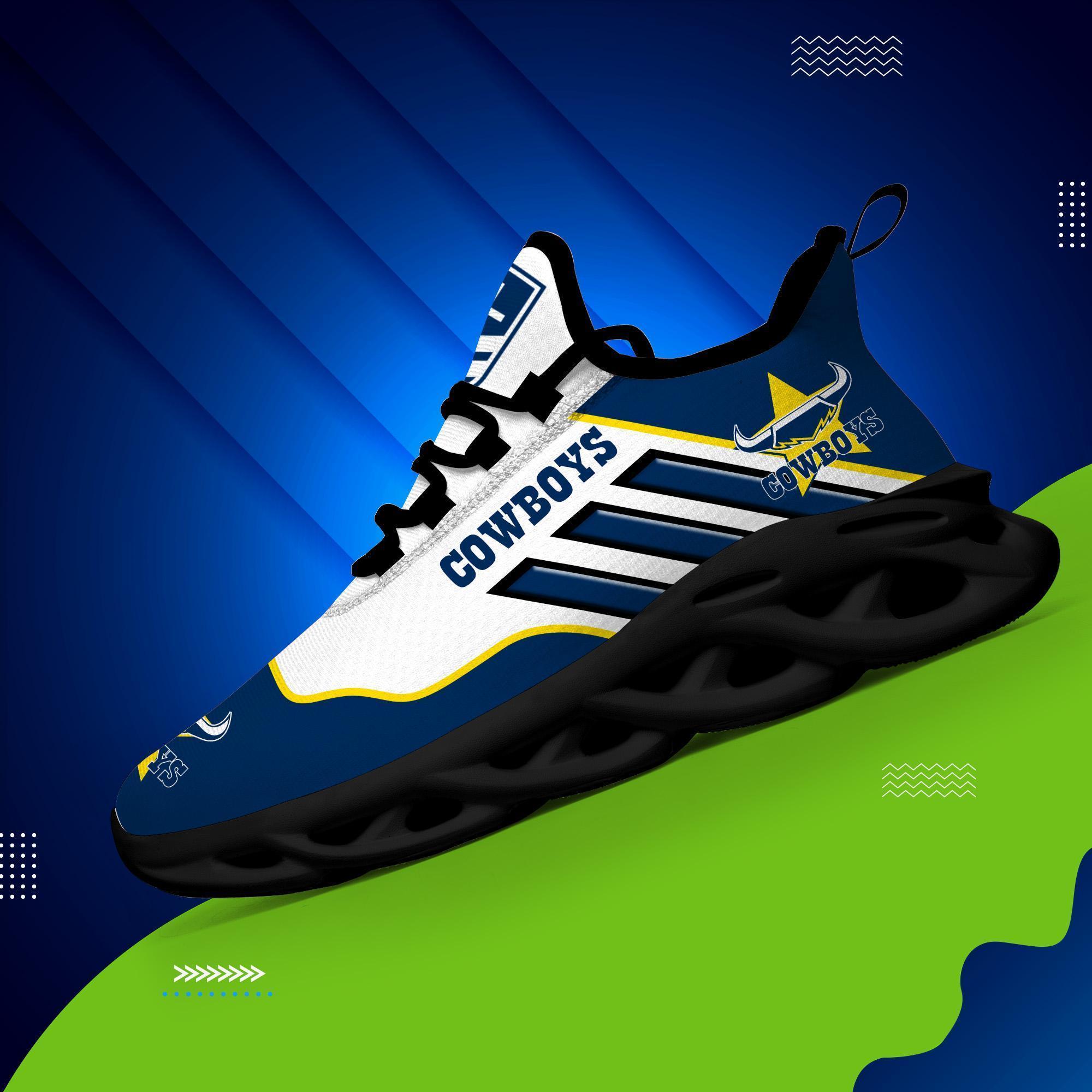 Personalized North Queensland Cowboys Max Soul Shoes Sneakers for Men And Women – NFL Football Fan Shoes, Team Sneakers - Image 5