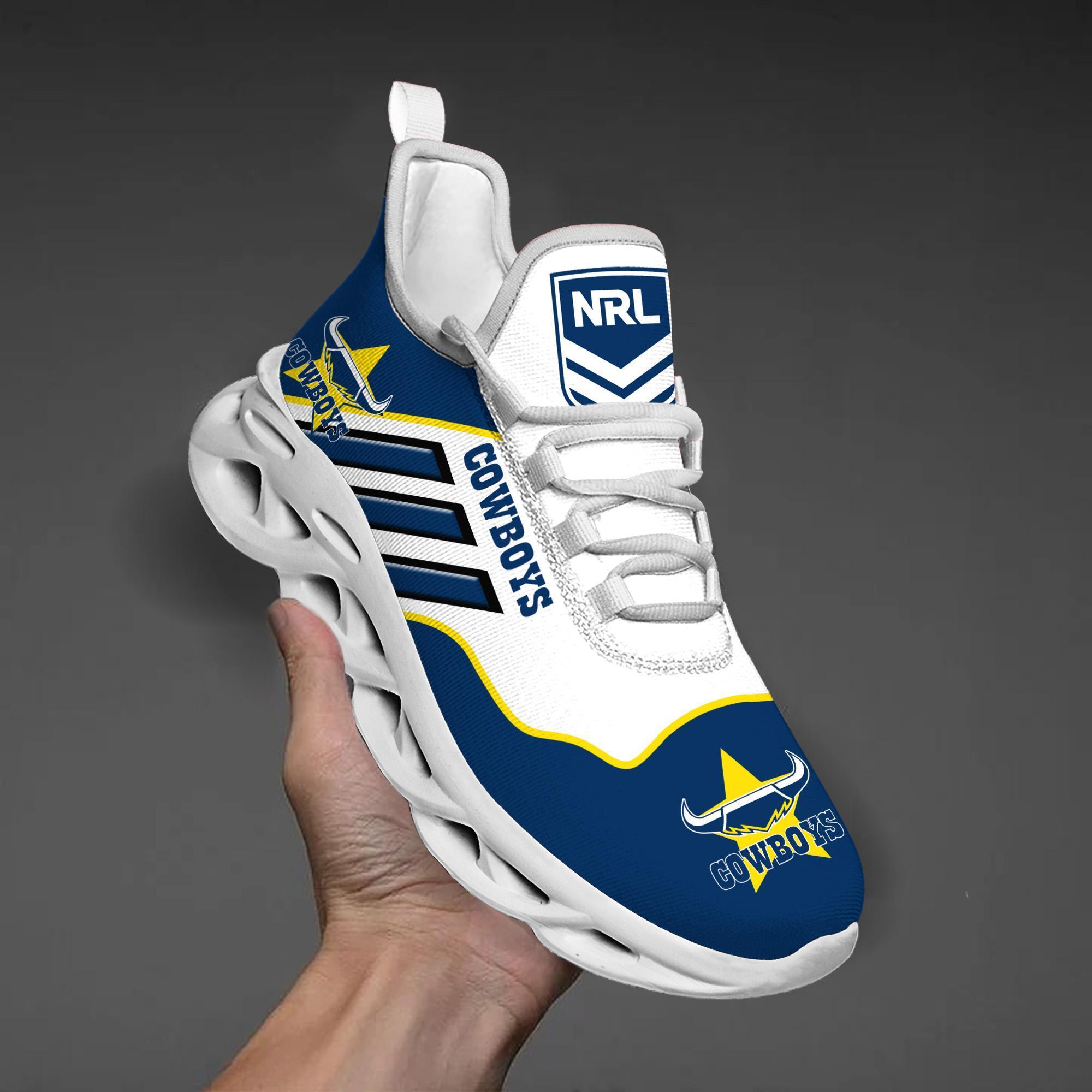 Personalized North Queensland Cowboys Max Soul Shoes Sneakers for Men And Women – NFL Football Fan Shoes, Team Sneakers