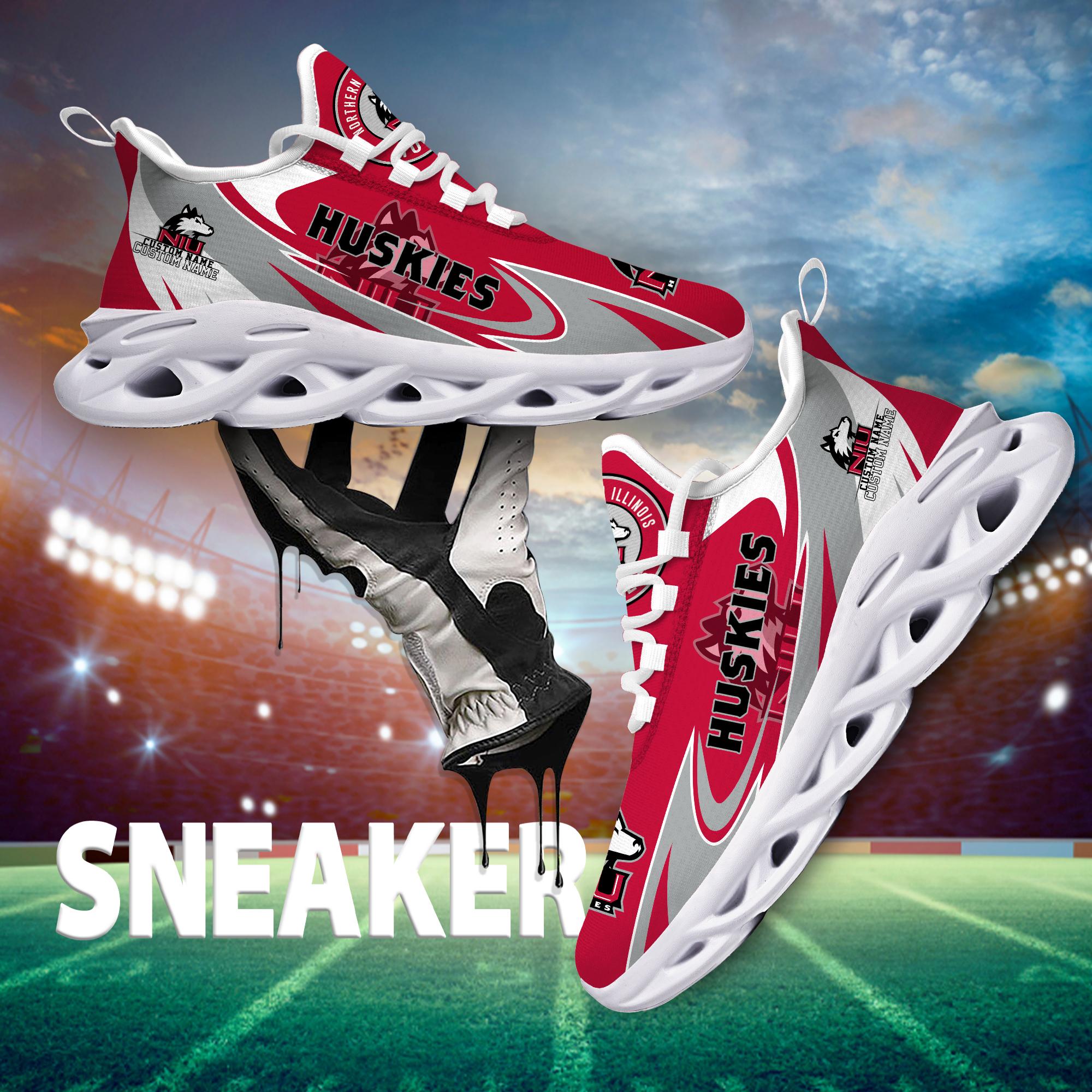 Personalized Northern Illinois Huskies Max Soul Shoes Sneakers for Men And Women – NCAA Fan Shoes, Team Sneakers