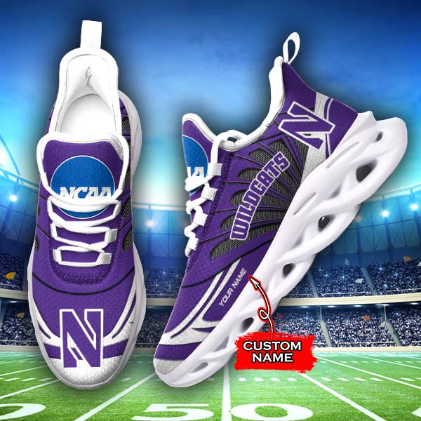 Personalized Northwestern Wildcats NCAA Max Soul Shoes Sneakers for Men And Women – NCAA Fan Shoes, Team Sneakers