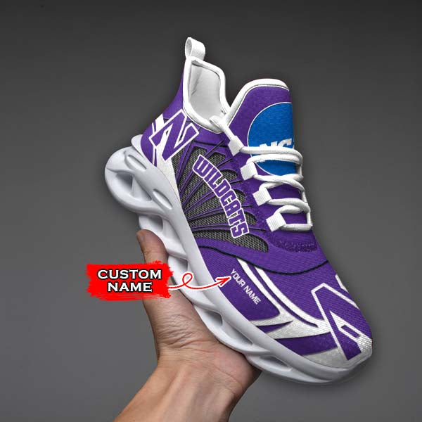 Personalized Northwestern Wildcats NCAA Max Soul Shoes Sneakers for Men And Women – NCAA Fan Shoes, Team Sneakers - Image 6