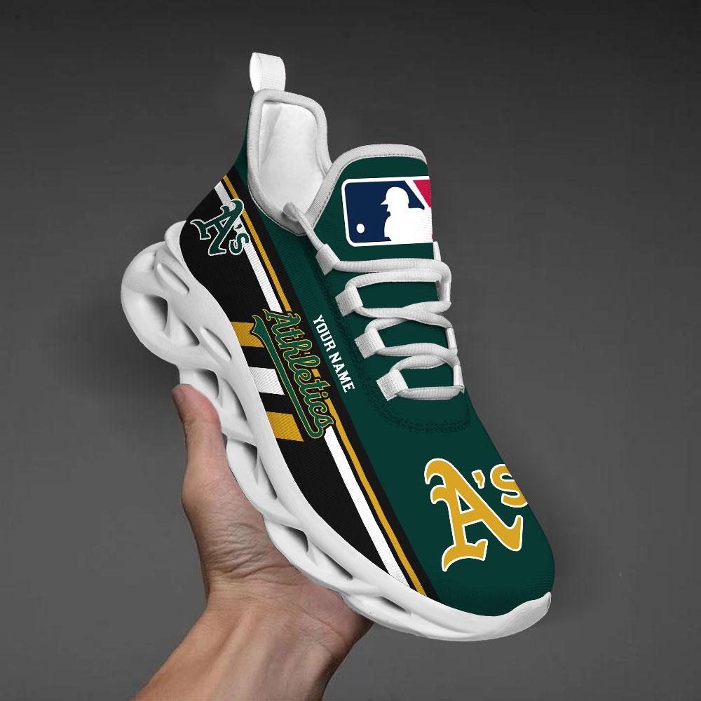 Personalized Oakland Athletics Max Soul Shoes Sneakers for Men And Women – MLB Baseball Fan Shoes, Team Sneakers
