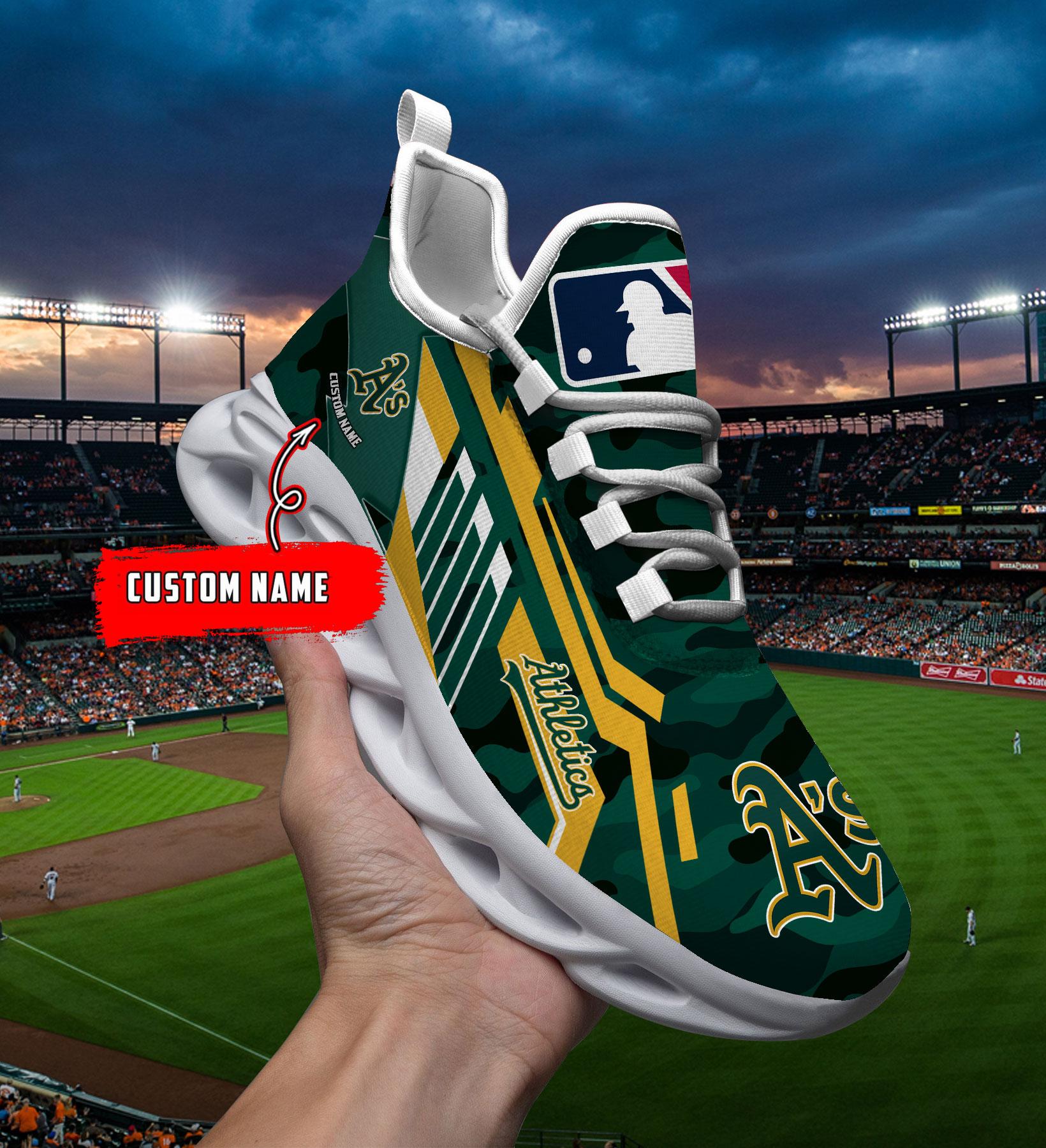 Personalized Oakland Athletics Max Soul Shoes Sneakers for Men And Women – MLB Baseball Fan Shoes, Team Sneakers