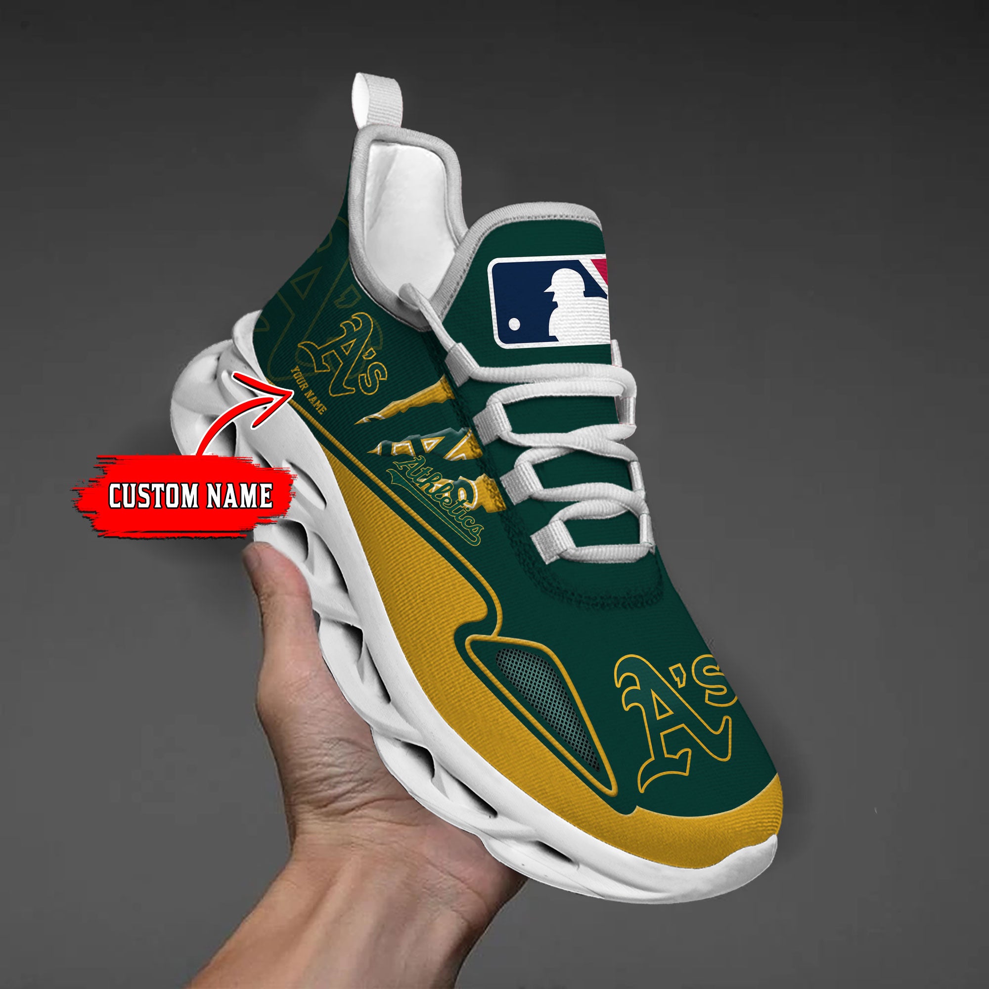 Personalized Oakland Athletics Max Soul Shoes Sneakers for Men And Women – MLB Baseball Fan Shoes, Team Sneakers