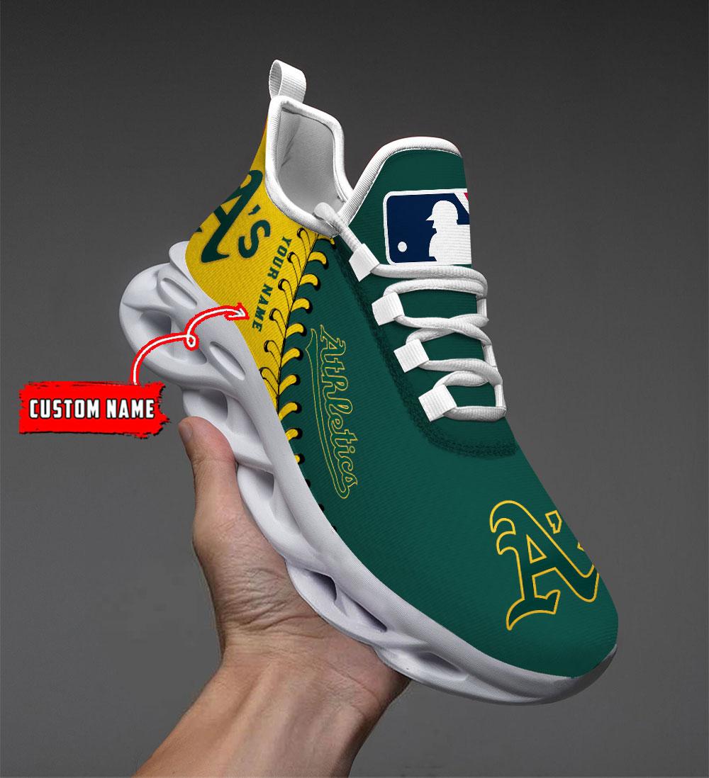 Personalized Oakland Athletics Max Soul ShoesSneakers for Men And Women – MLB Baseball Fan Shoes, Team Sneakers