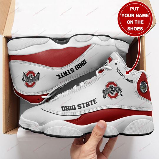 Personalized Ohio State Buckeyes JD13 Sneakers Shoes for Men & Women | Custom Fan Gift