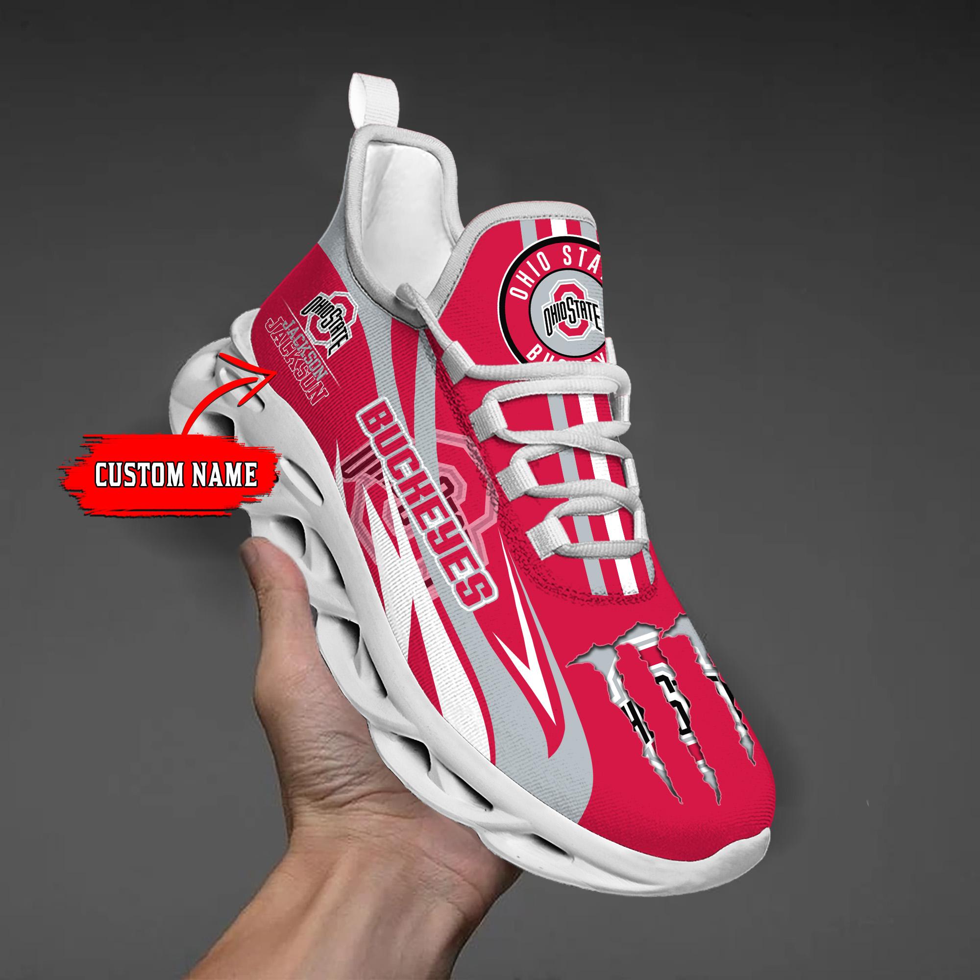 Personalized Ohio State Buckeyes Max Soul Shoes Sneakers for Men And Women – NCAA Fan Shoes, Team Sneakers