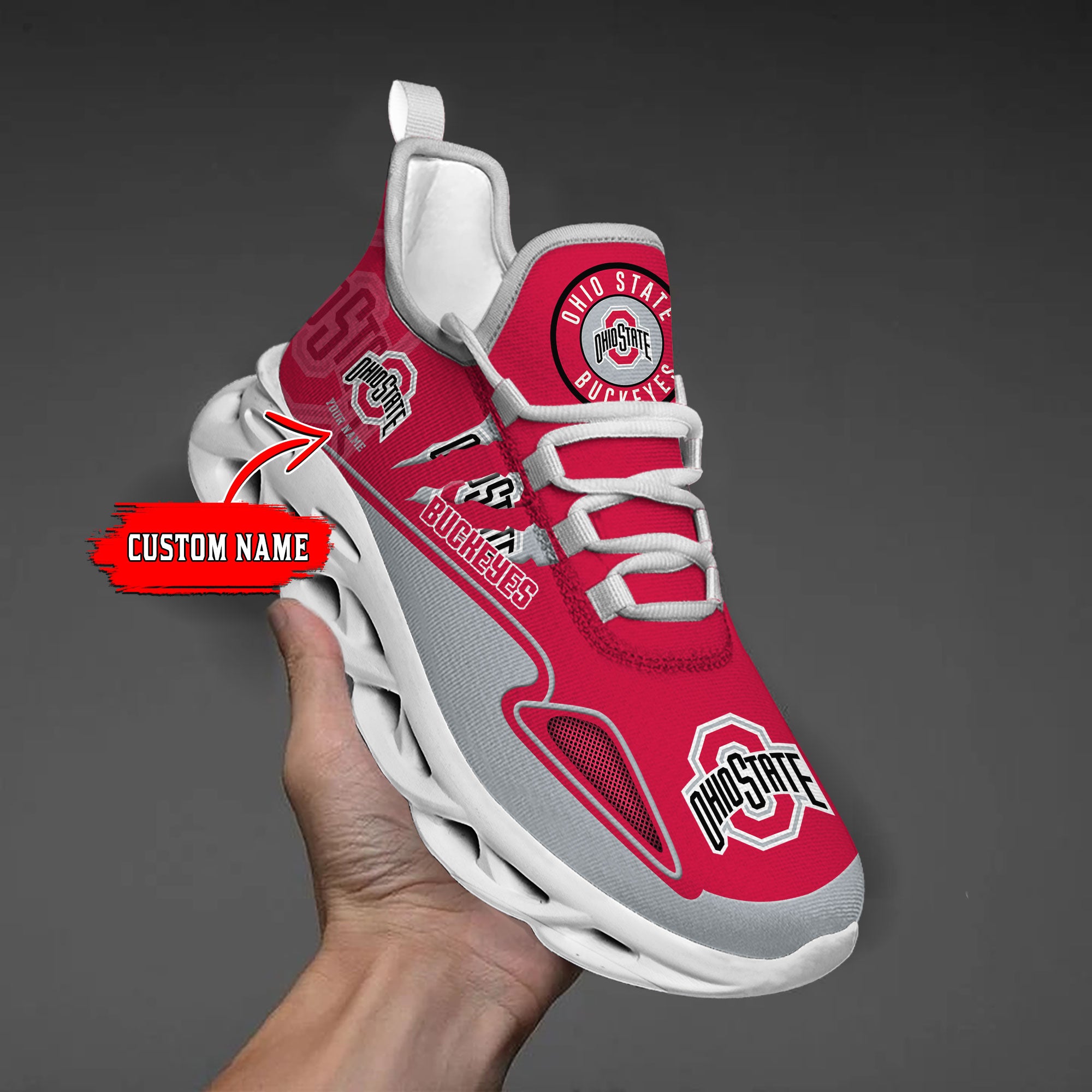 Personalized Ohio State Buckeyes Max Soul Shoes Sneakers for Men And Women – NCAA Fan Shoes, Team Sneakers