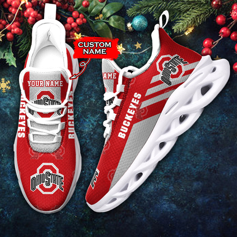 Personalized Ohio State Buckeyes NCAA Max Soul Shoes Sneakers for Men And Women – NCAA Fan Shoes, Team Sneakers