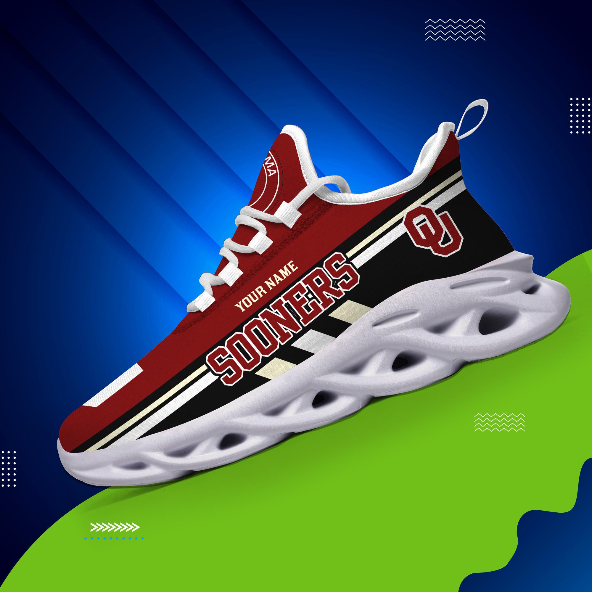 Personalized Oklahoma Sooners Max Soul Shoes Sneakers for Men And Women – NCAA Fan Shoes, Team Sneakers - Image 4