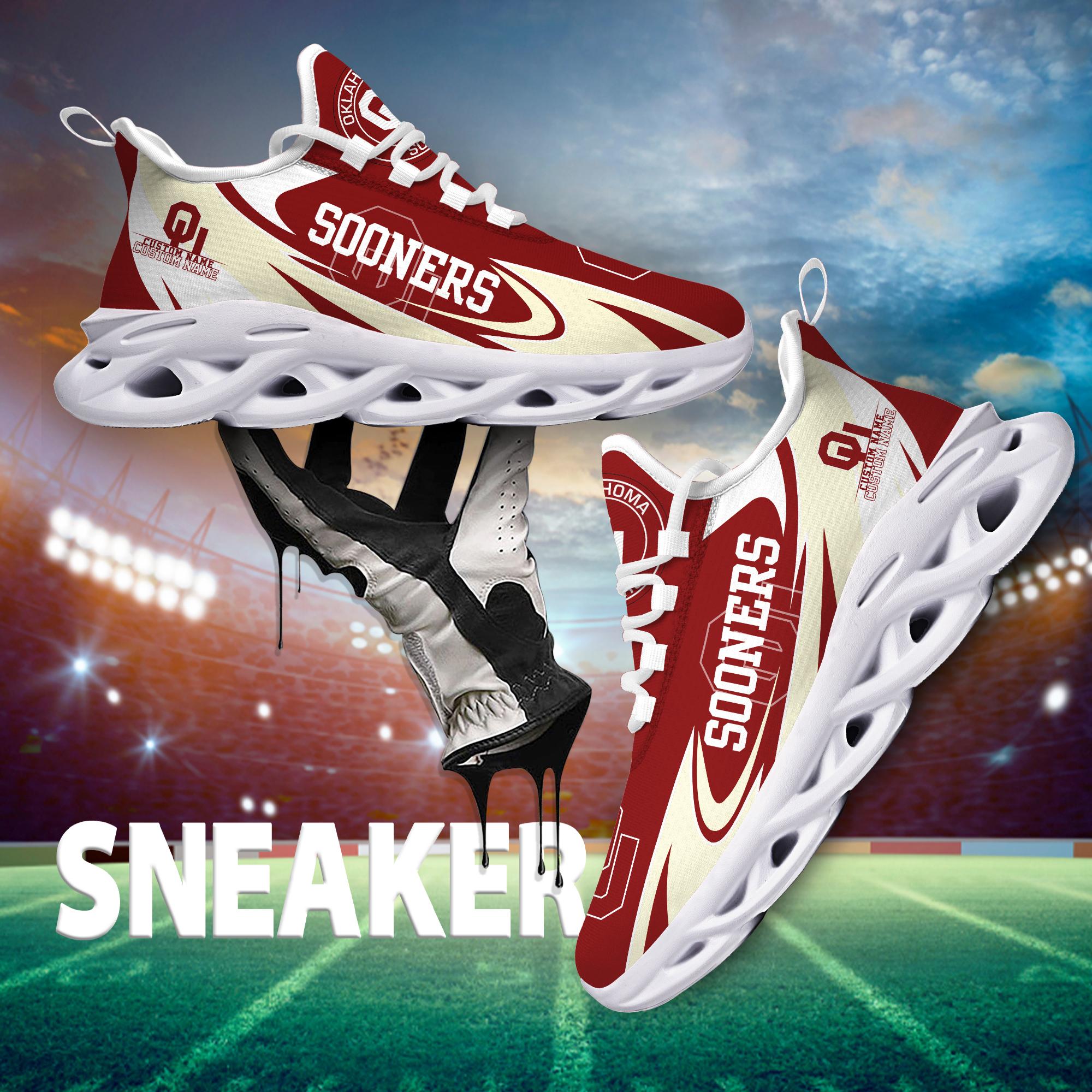 Personalized Oklahoma Sooners Max Soul Shoes Sneakers for Men And Women – NCAA Fan Shoes, Team Sneakers