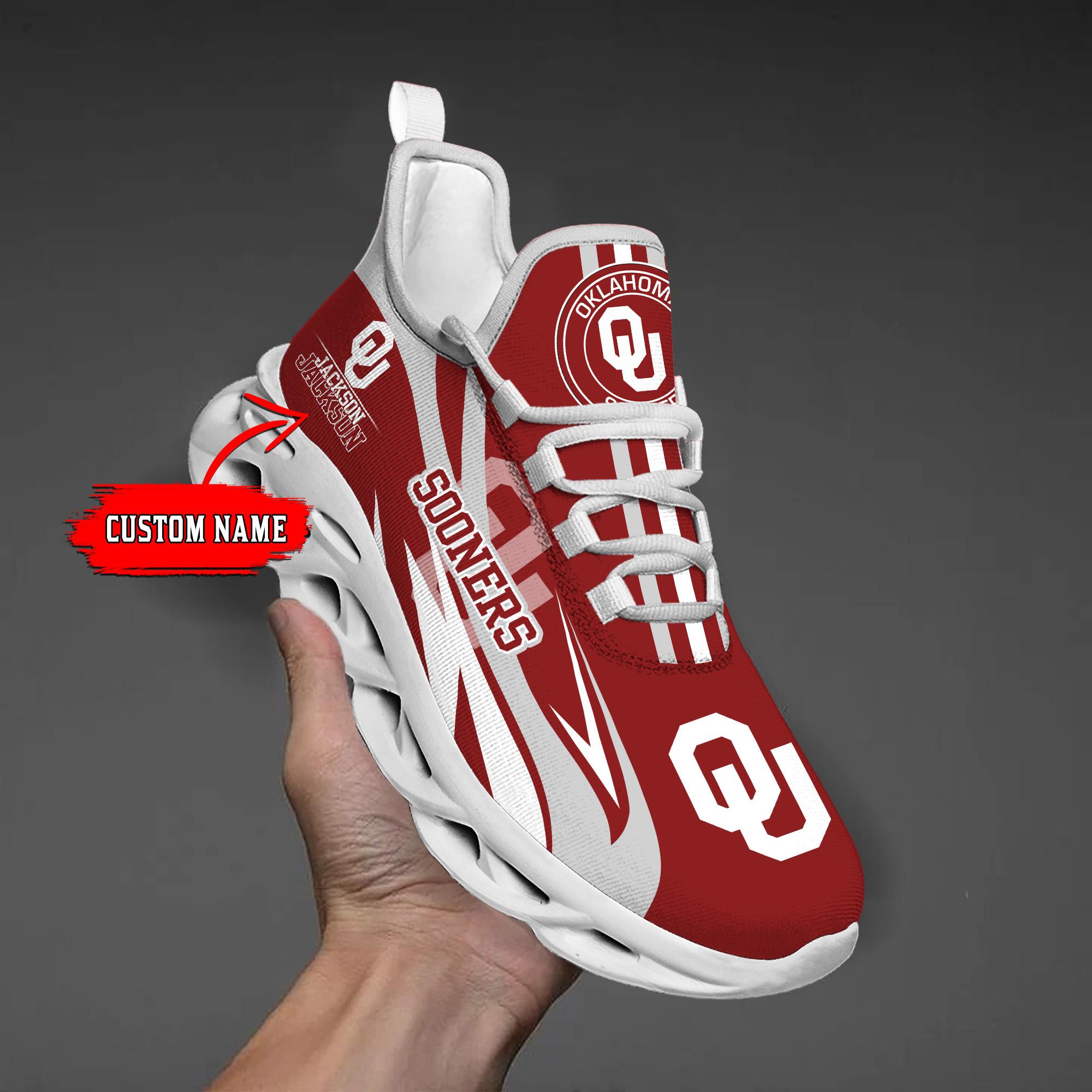 Personalized Oklahoma Sooners Max Soul Shoes Sneakers for Men And Women – NCAA Fan Shoes, Team Sneakers