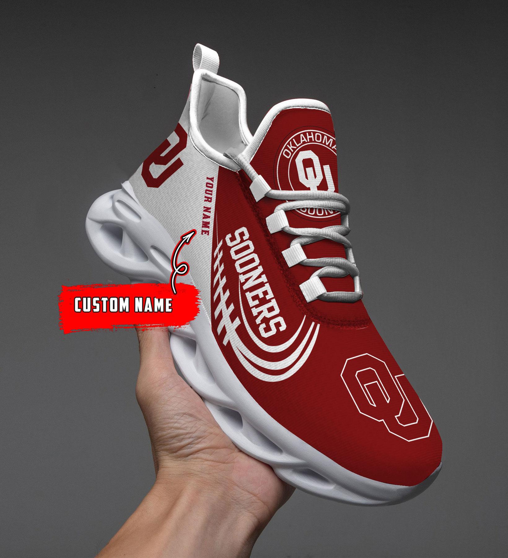 Personalized Oklahoma Sooners Max Soul Shoes Sneakers for Men And Women – NCAA Fan Shoes, Team Sneakers