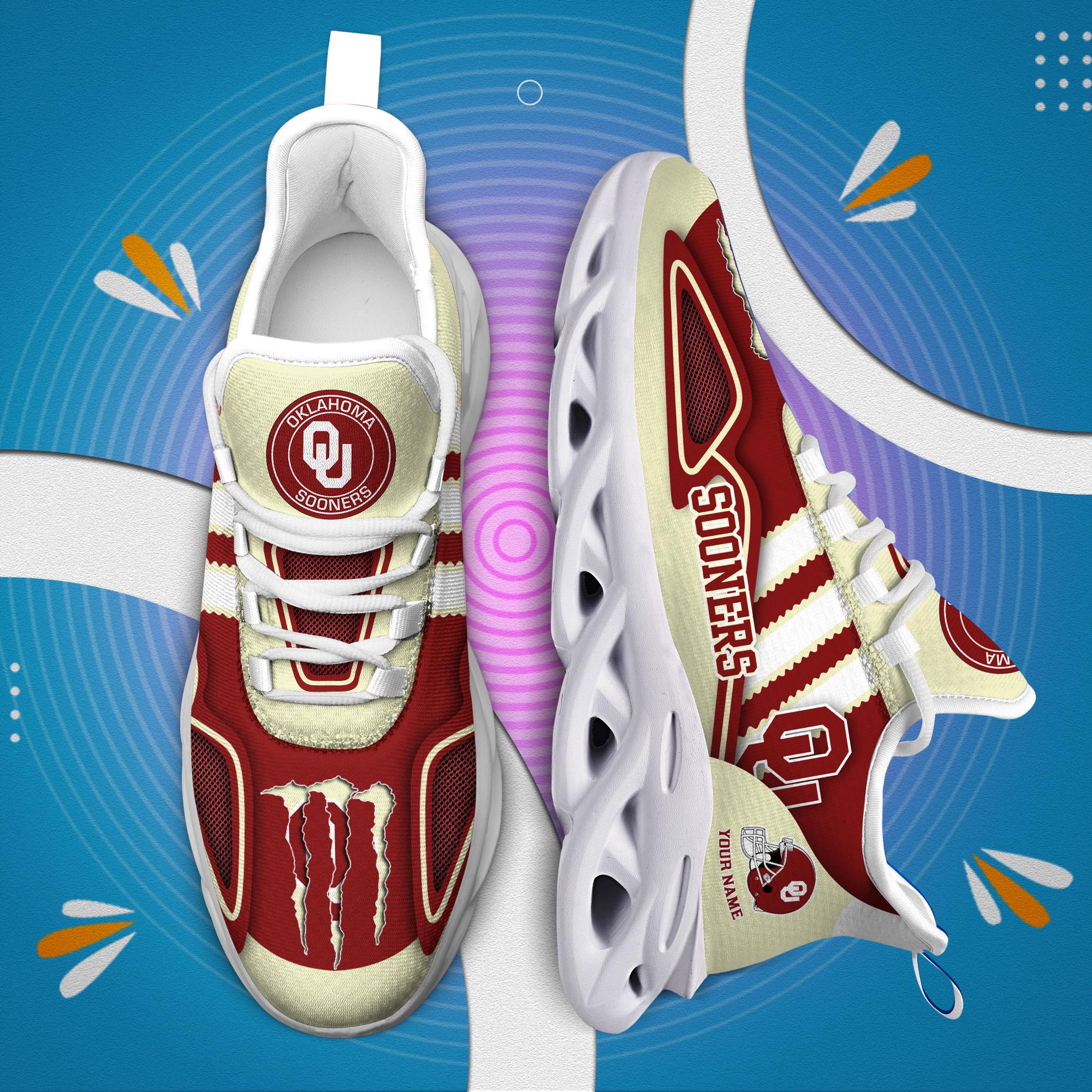 Personalized Oklahoma Sooners Max Soul Shoes Sneakers for Men And Women – NCAA Fan Shoes, Team Sneakers - Image 6