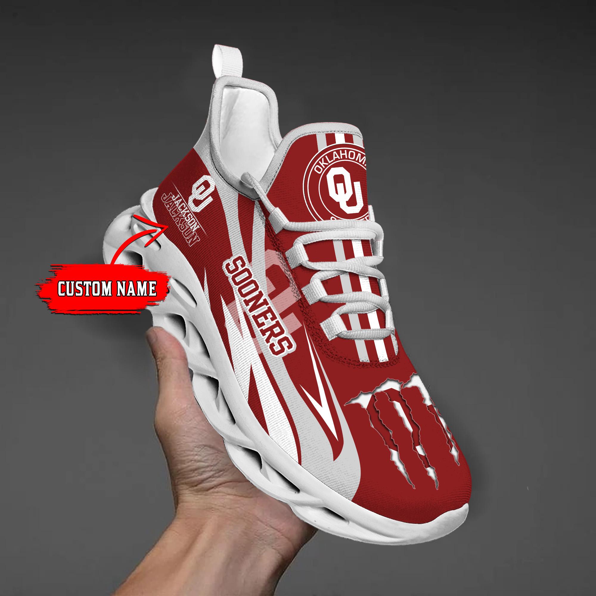 Personalized Oklahoma Sooners Max Soul Shoes Sneakers for Men And Women – NCAA Fan Shoes, Team Sneakers