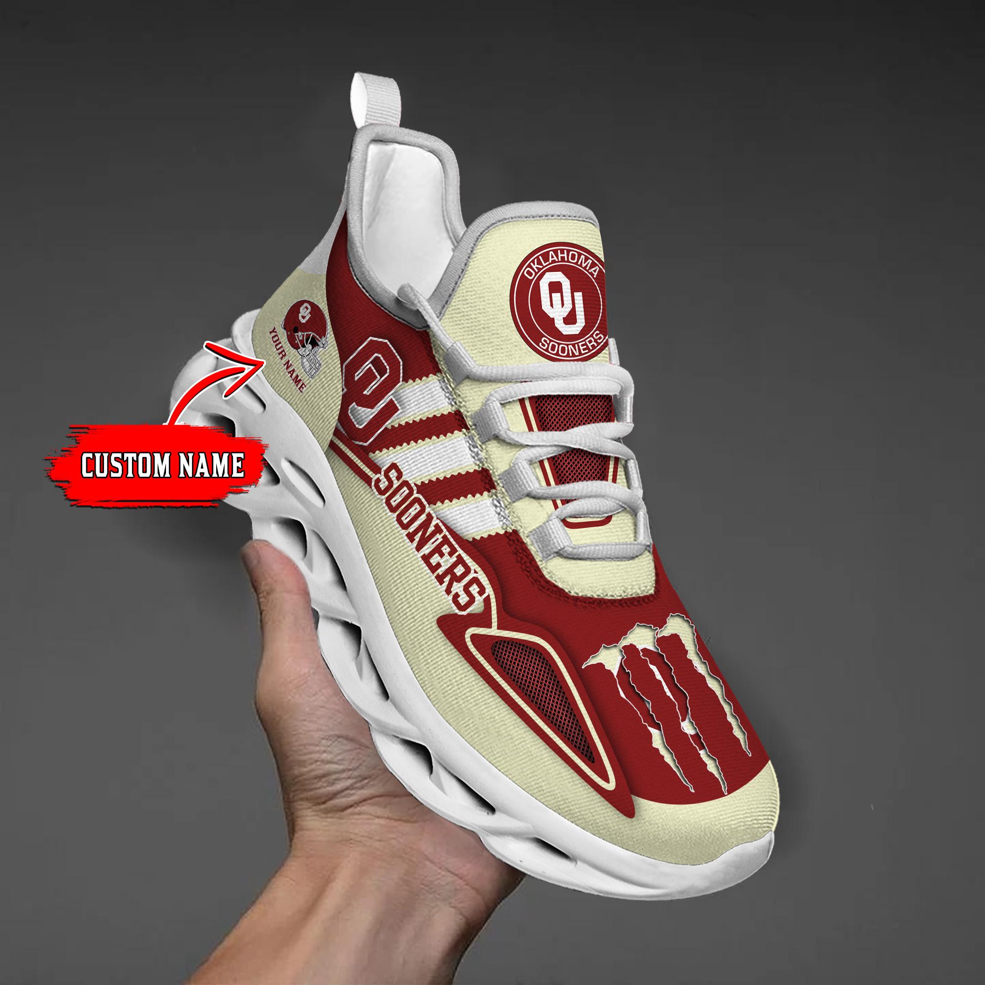Personalized Oklahoma Sooners Max Soul Shoes Sneakers for Men And Women – NCAA Fan Shoes, Team Sneakers