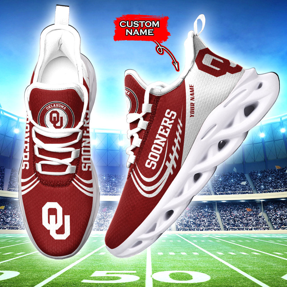 Personalized Oklahoma Sooners NCAA Max Soul Shoes Sneakers for Men And Women – NCAA Fan Shoes, Team Sneakers