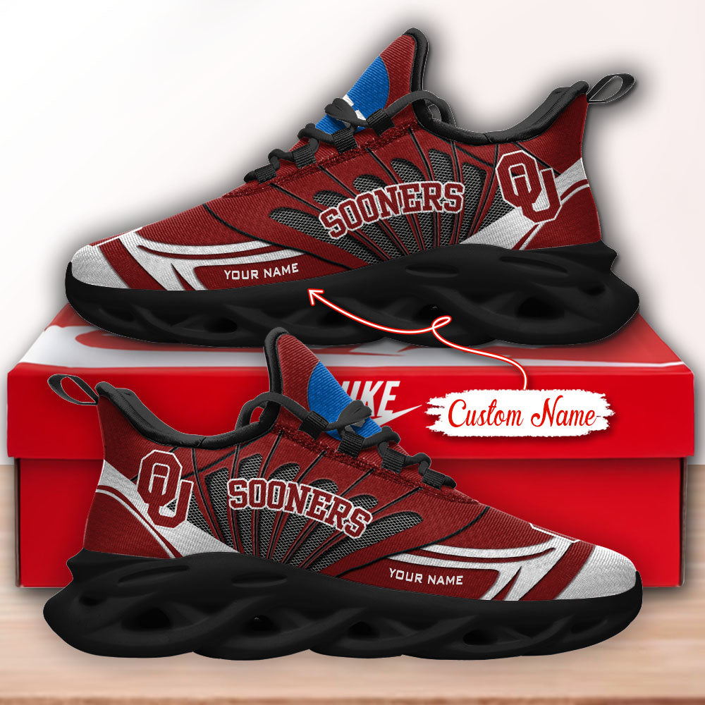 Personalized Oklahoma Sooners NCAA Max Soul Shoes Sneakers for Men And Women – NCAA Fan Shoes, Team Sneakers