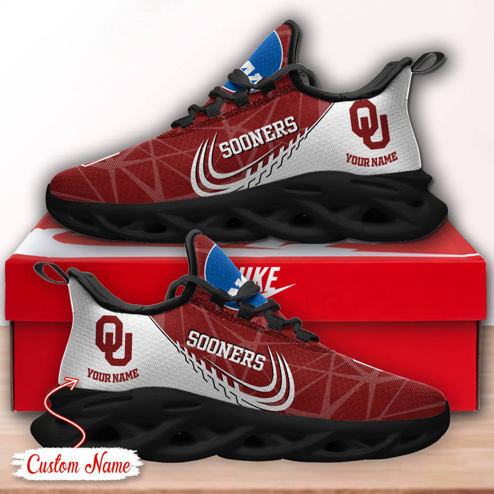 Personalized Oklahoma Sooners NCAA Max Soul Shoes Sneakers for Men And Women – NCAA Fan Shoes, Team Sneakers