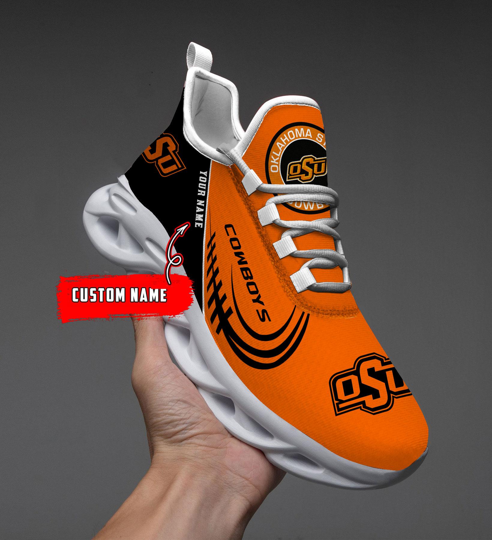 Personalized Oklahoma State Cowboys Max Soul Shoes Sneakers for Men And Women – NFL Football Fan Shoes, Team Sneakers