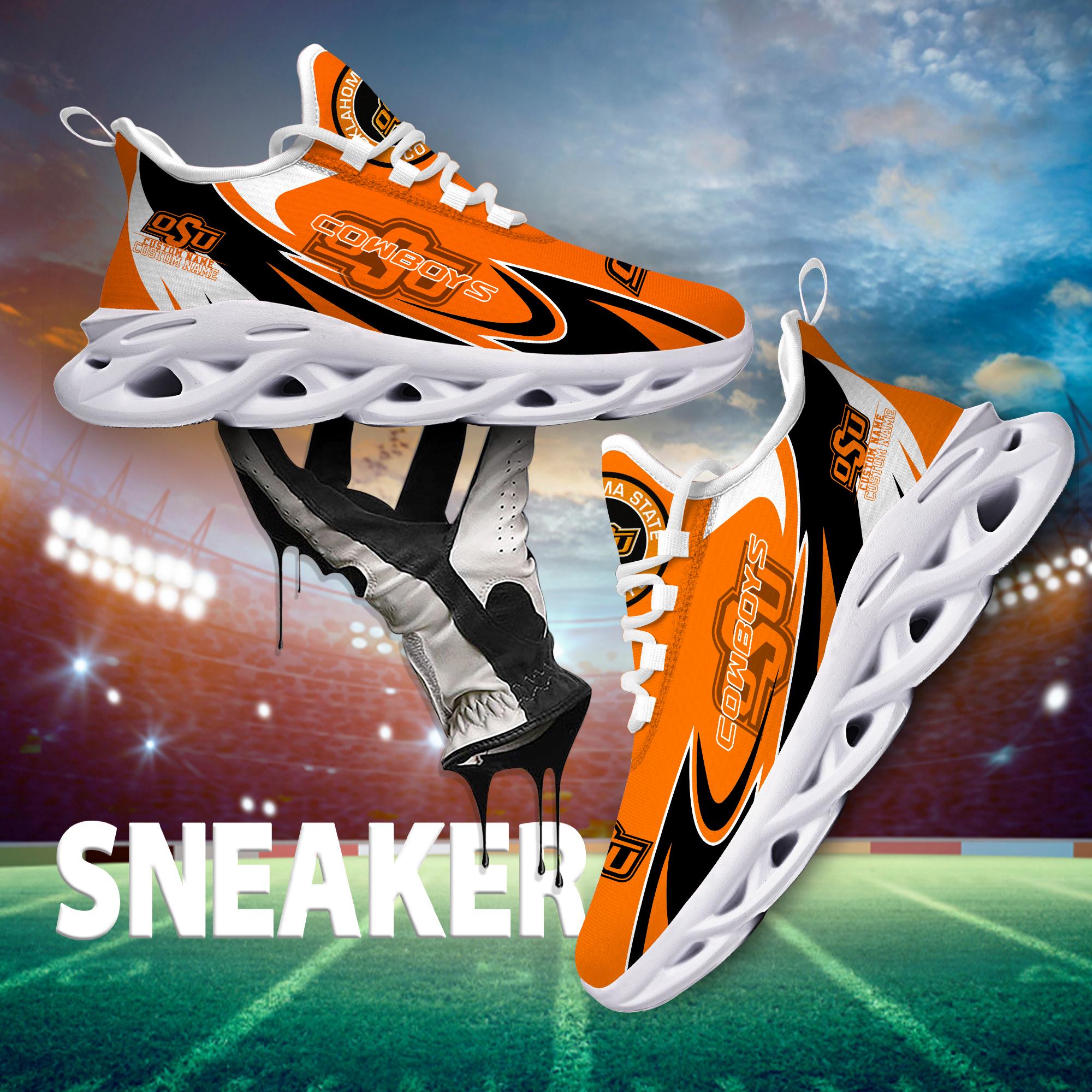 Personalized Oklahoma State Cowboys Max Soul Shoes Sneakers for Men And Women – NFL Football Fan Shoes, Team Sneakers