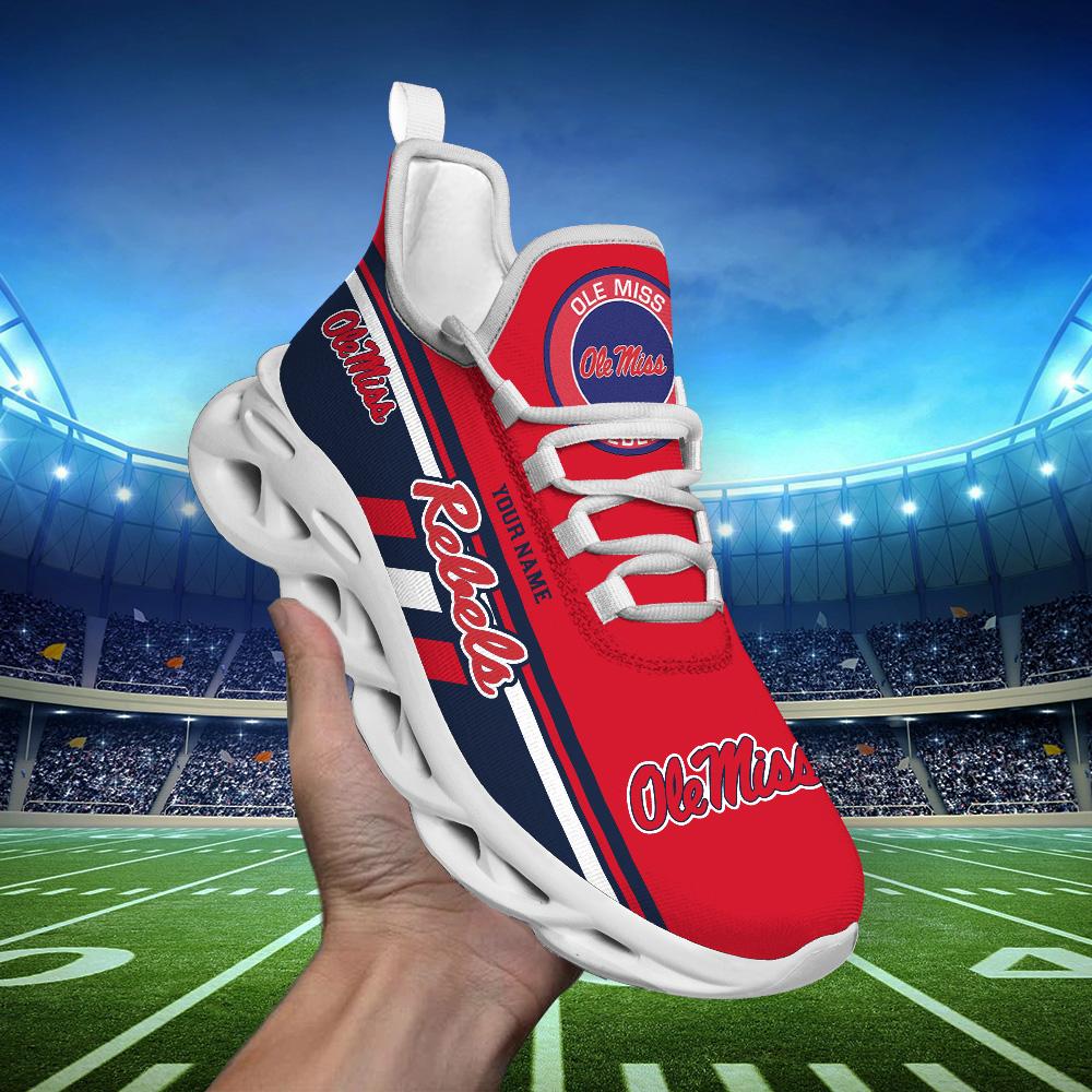 Personalized Ole Miss Rebels Max Soul Shoes Sneakers for Men And Women – Casual Shoes, Streetwear Shoes