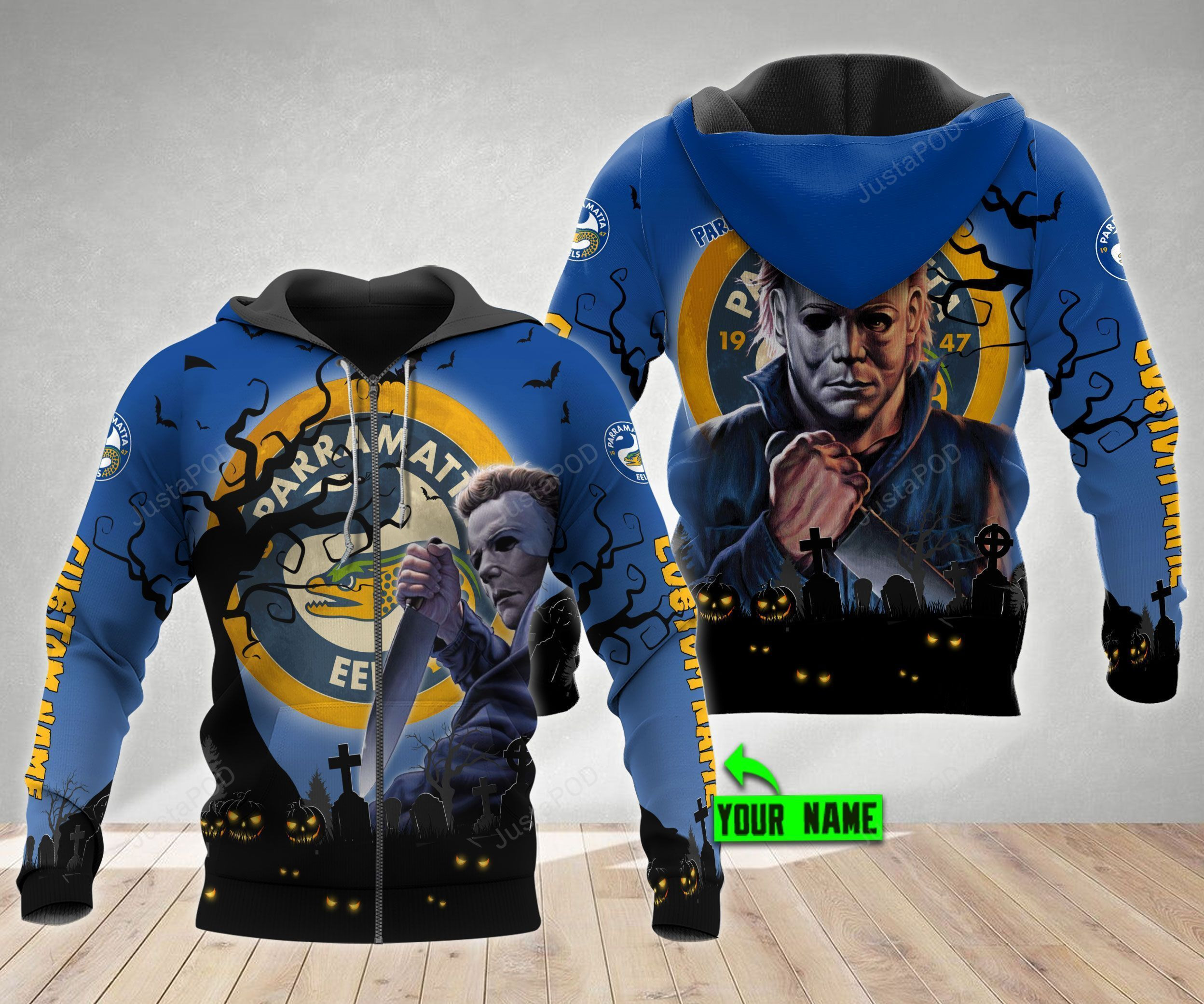 Personalized Parramatta Eels 3D All Over Print Hoodie & Zip Hoodie