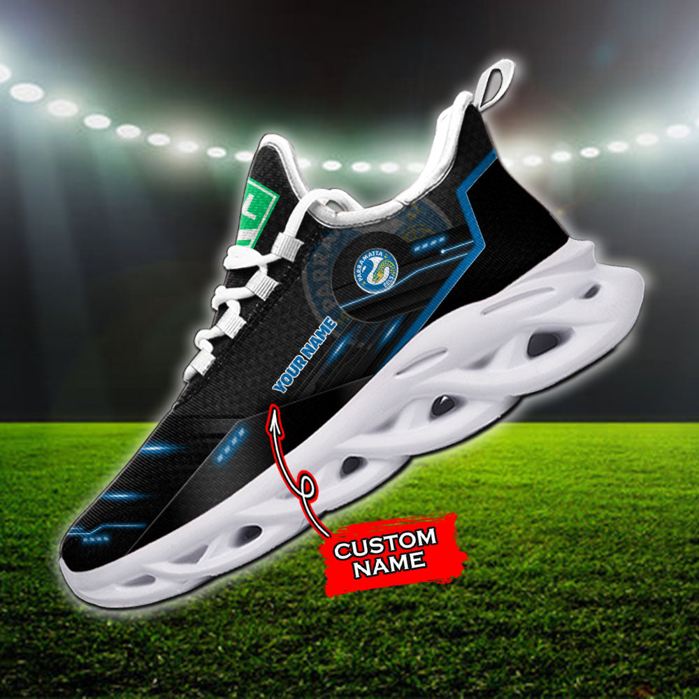 Personalized Parramatta Eels NRL Max Soul Shoes Sneakers for Men And Women – Car Shoes, Racing Sneakers
