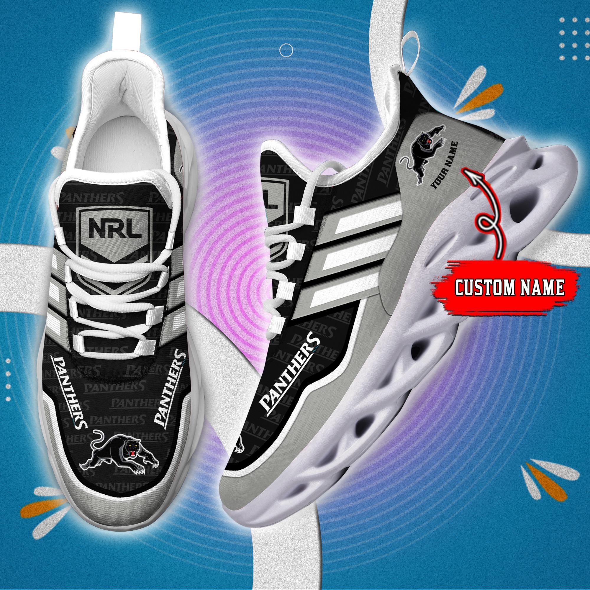 Personalized Penrith Panthers Max Soul Shoes Sneakers for Men And Women – NFL Football Fan Shoes, Team Sneakers