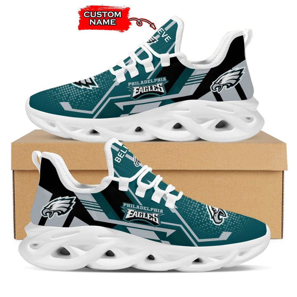 Personalized Philadelphia Eagles NFL Max Soul Shoes Sneakers for Men And Women – NFL Football Fan Shoes, Team Sneakers