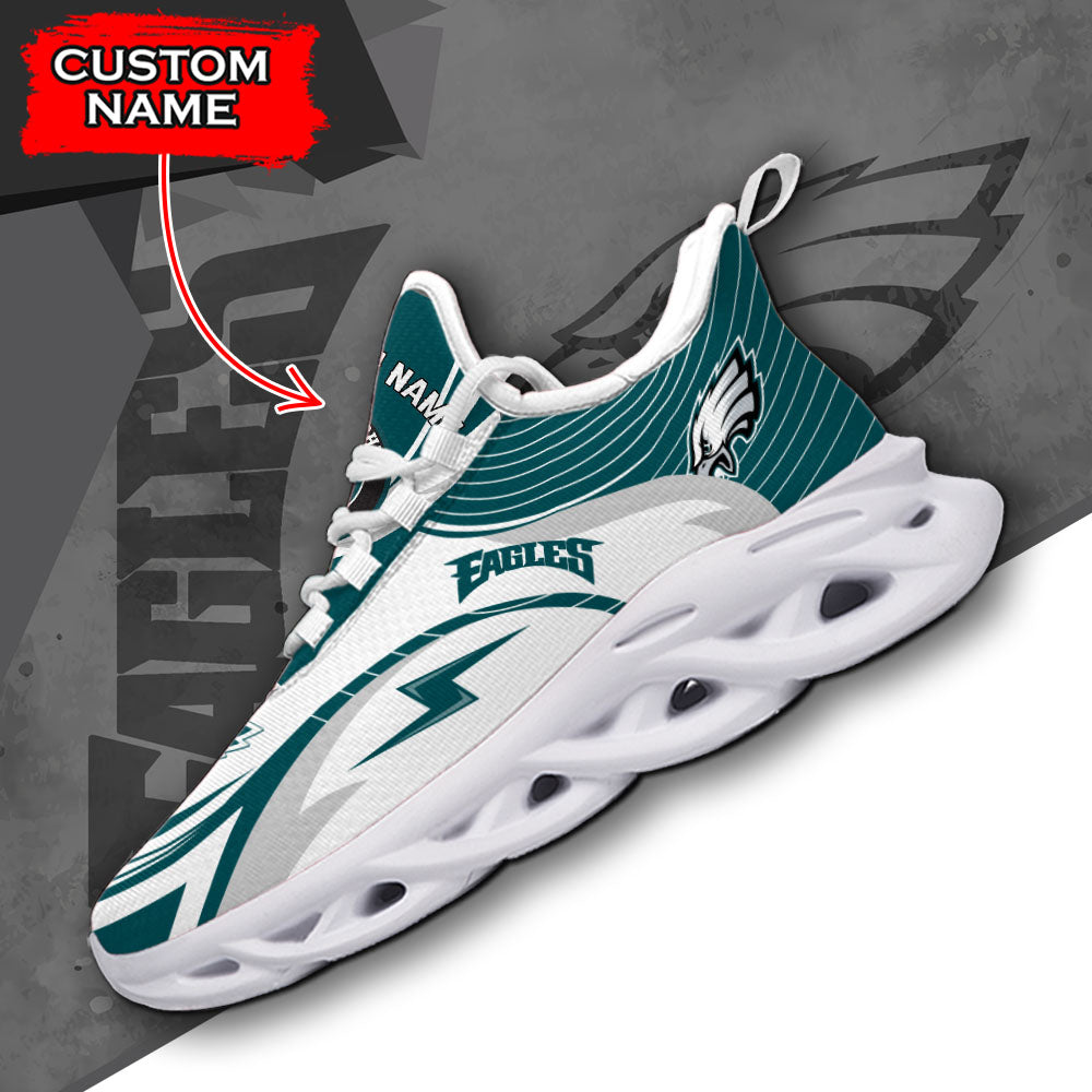 Personalized Philadelphia Eagles NFL Max Soul Shoes Sneakers for Men And Women – NFL Football Fan Shoes, Team Sneakers
