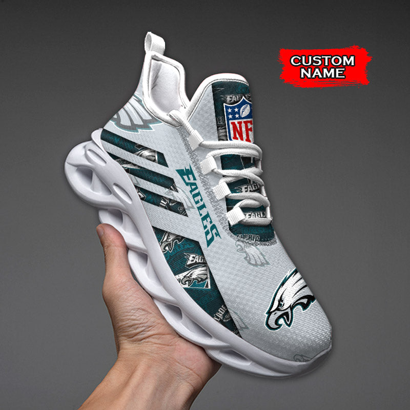 Personalized Philadelphia Eagles NFL Max Soul Shoes Sneakers for Men And Women – NFL Football Fan Shoes, Team Sneakers