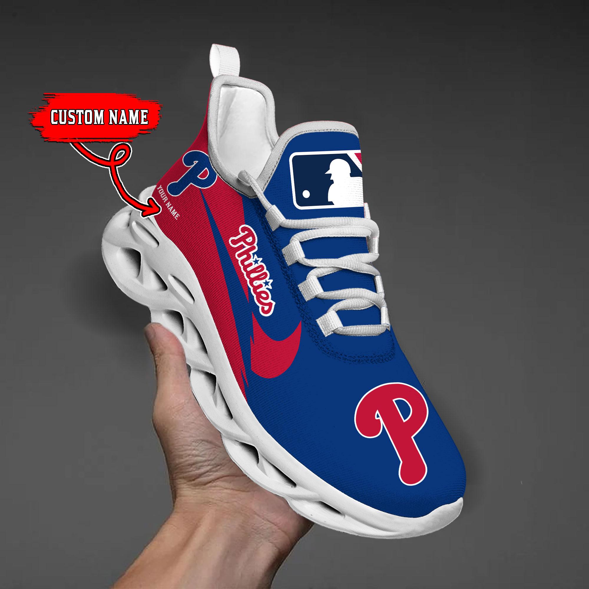 Personalized Philadelphia Phillies Max Soul Shoes Sneakers for Men And Women – MLB Baseball Fan Shoes, Team Sneakers