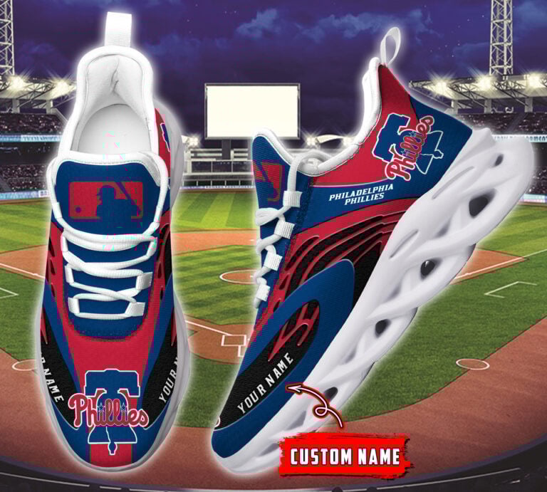Personalized Philadelphia Phillies Max Soul Shoes Sneakers for Men And Women – MLB Baseball Fan Shoes, Team Sneakers
