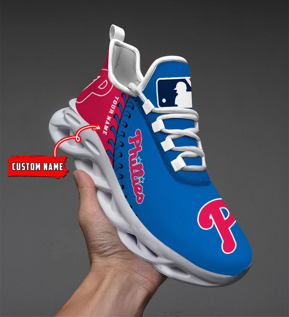 Personalized Philadelphia Phillies Max Soul ShoesSneakers for Men And Women – MLB Baseball Fan Shoes, Team Sneakers