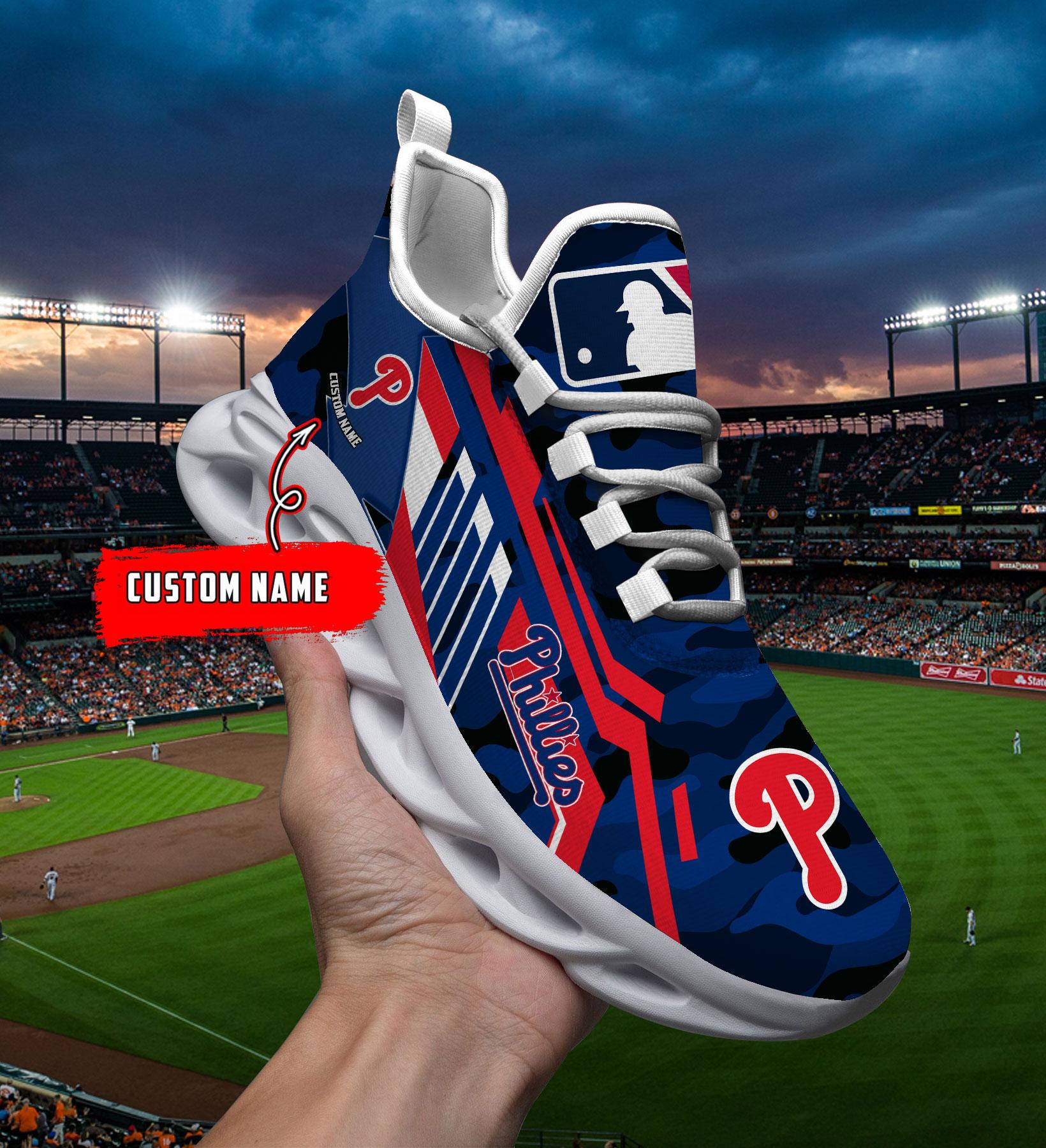 Personalized Philadelphia Phillies Max Soul ShoesSneakers for Men And Women – MLB Baseball Fan Shoes, Team Sneakers