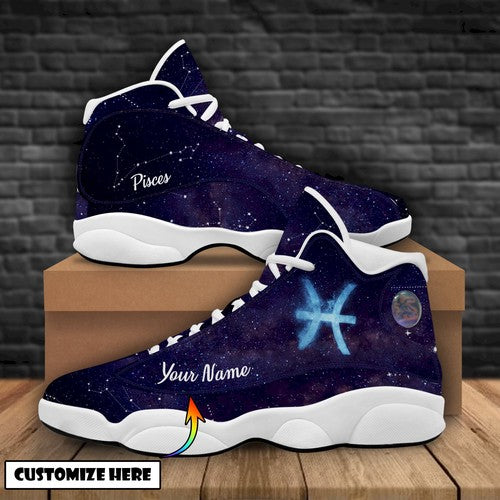 Personalized Pisces Zodiac JD13 Sneakers Shoes for Men & Women | Personalized Gift for Style Lovers