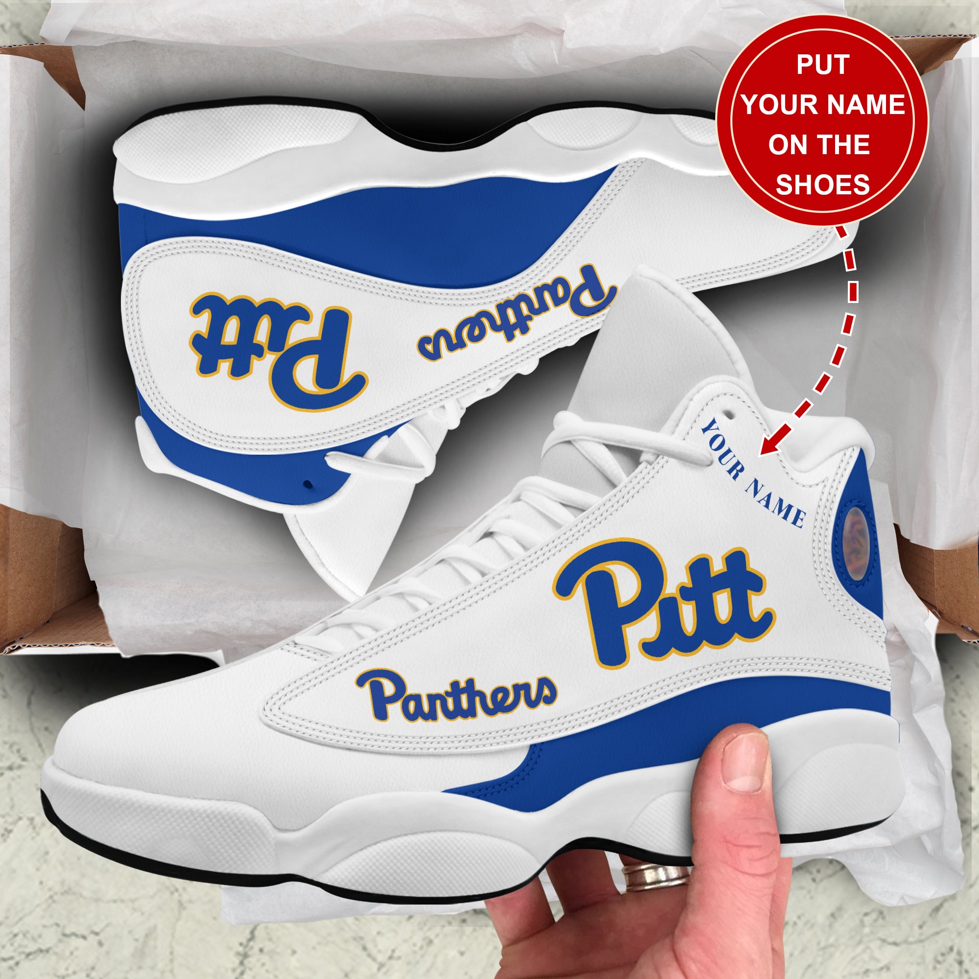 Personalized Pittsburgh Panthers JD13 Sneakers Shoes for Men & Women | Custom Fan Gift