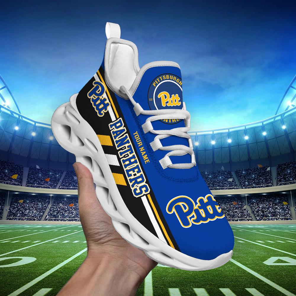 Personalized Pittsburgh Panthers Max Soul Shoes Sneakers for Men And Women – NFL Football Fan Shoes, Team Sneakers