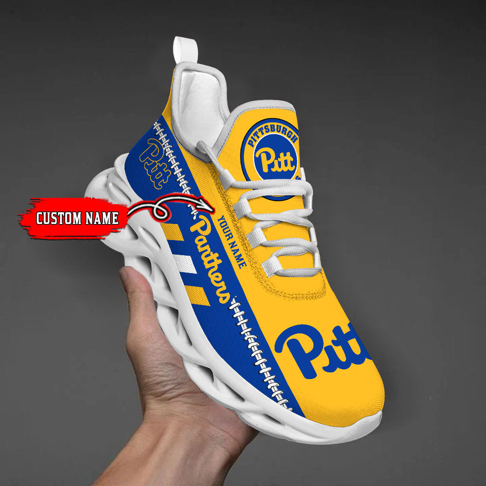 Personalized Pittsburgh Panthers Max Soul Shoes Sneakers for Men And Women – NFL Football Fan Shoes, Team Sneakers