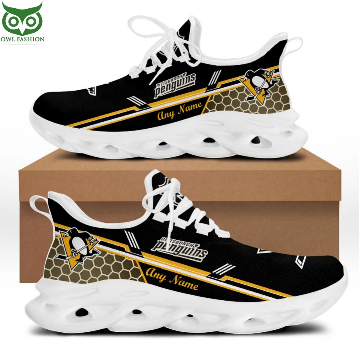 Personalized Pittsburgh Penguins Max Soul Shoes Sneakers for Men And Women – NHL Hockey Fan Shoes, Team Sneakers