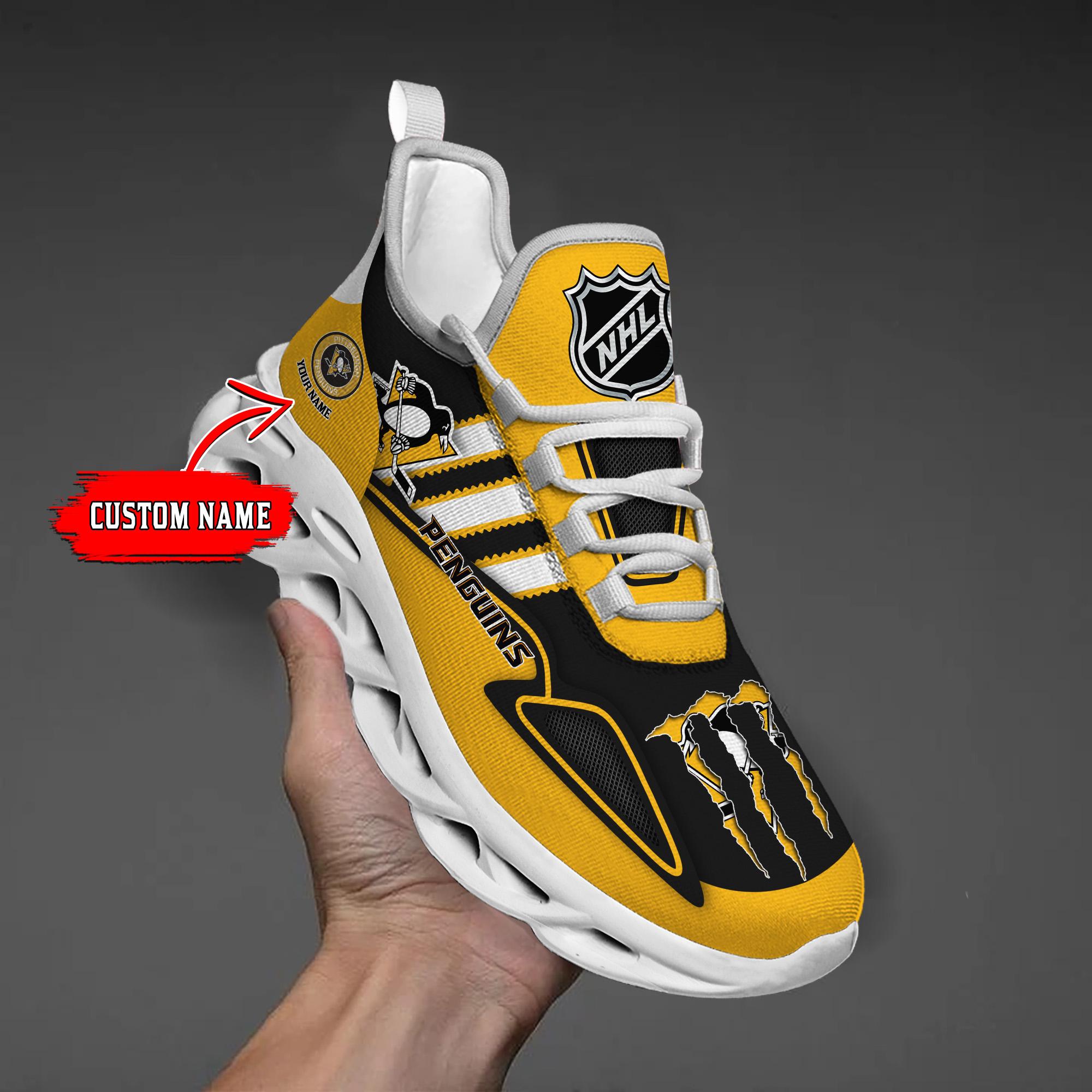 Personalized Pittsburgh Penguins Max Soul Shoes Sneakers for Men And Women – NHL Hockey Fan Shoes, Team Sneakers