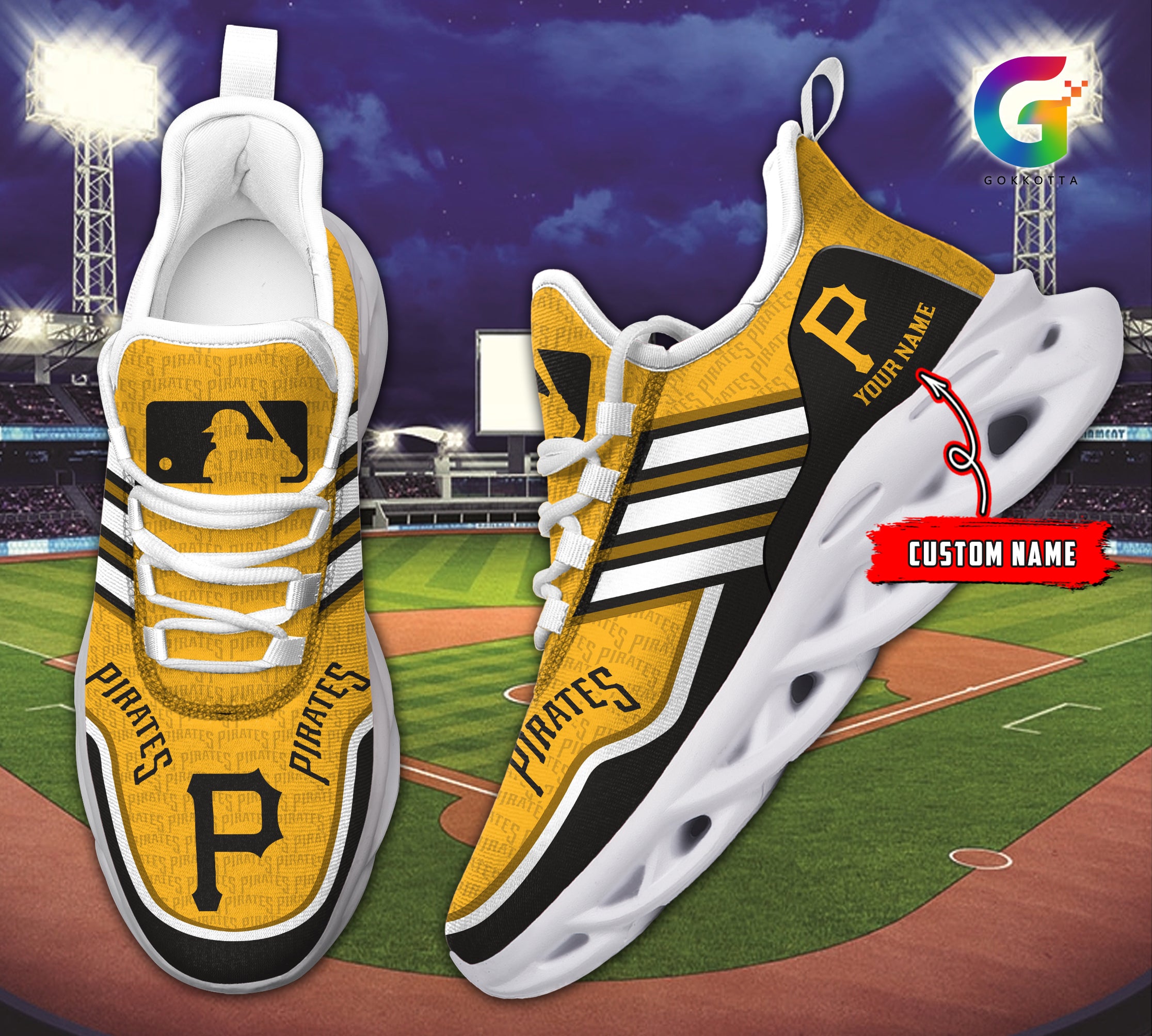 Personalized Pittsburgh Pirates MLB Max Soul Shoes Sneakers for Men And Women – MLB Baseball Fan Shoes, Team Sneakers