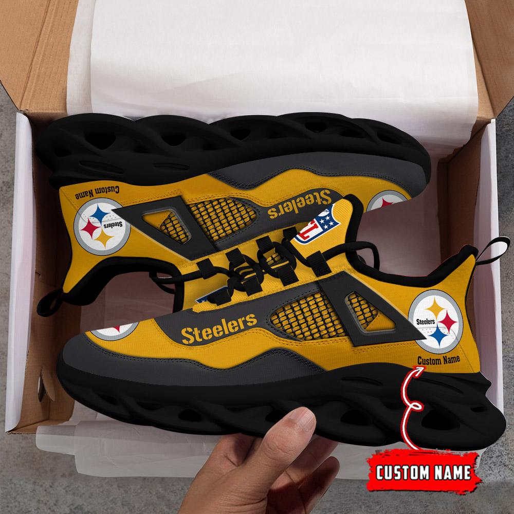 Personalized Pittsburgh Steelers Max Soul Shoes Sneakers for Men And Women – NFL Football Fan Shoes, Team Sneakers - Image 7