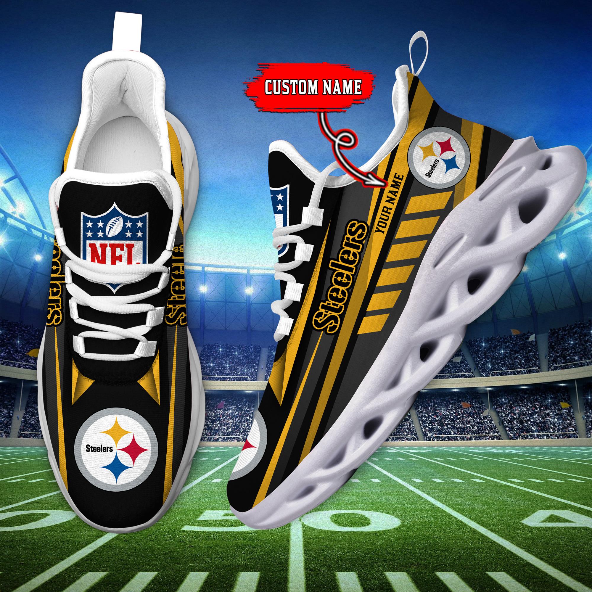 Personalized Pittsburgh Steelers Max Soul Shoes Sneakers for Men And Women – NFL Football Fan Shoes, Team Sneakers - Image 6