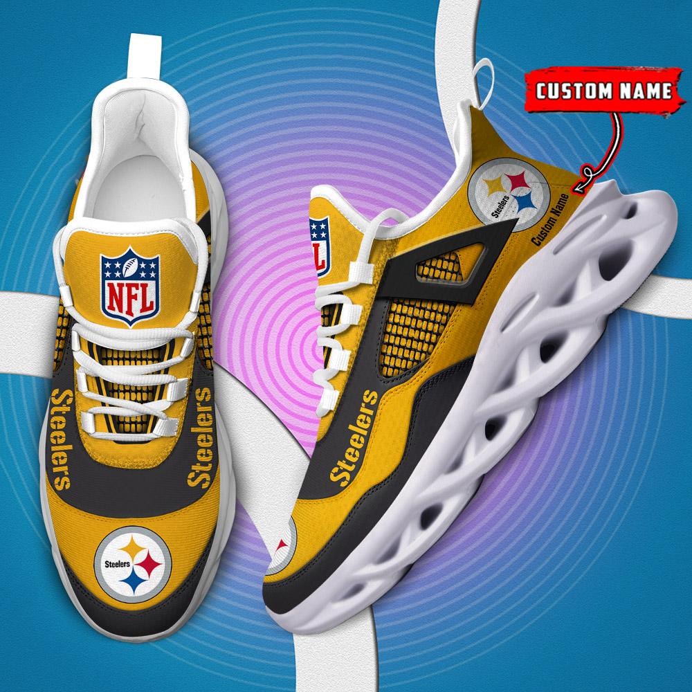 Personalized Pittsburgh Steelers Max Soul Shoes Sneakers for Men And Women – NFL Football Fan Shoes, Team Sneakers - Image 6
