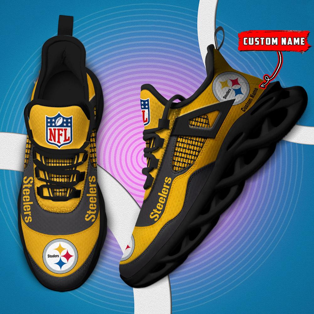 Personalized Pittsburgh Steelers Max Soul Shoes Sneakers for Men And Women – NFL Football Fan Shoes, Team Sneakers - Image 5